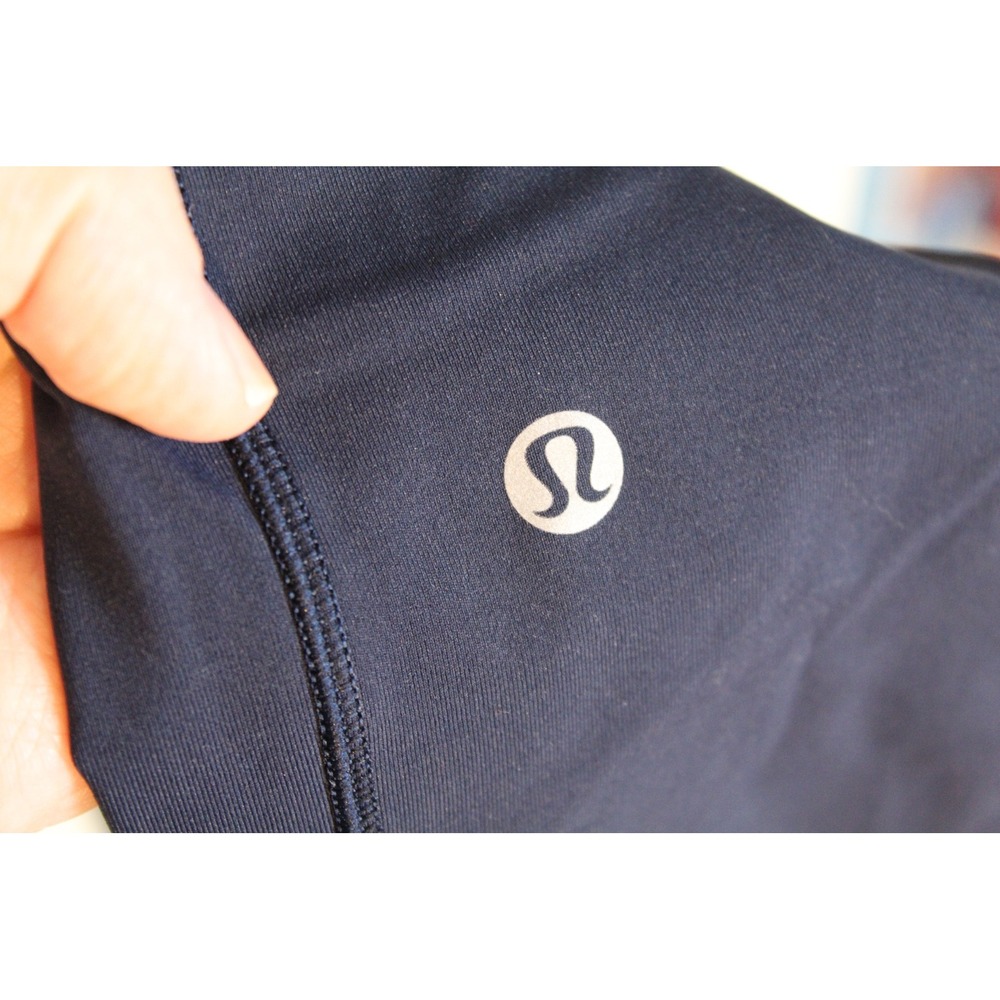 Lululemon Speed Up Tight 28" Brushed Full On Luxtreme Navy Women Leggings Size 4 - Picture 4 of 5
